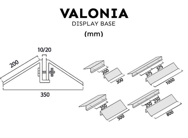 MEDIDA SOPORTE PARA A VALONIA MODELO INTERIOR